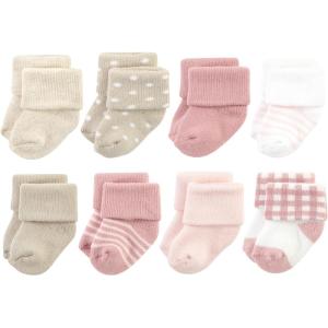 image:imageHudson Baby babygirls Cotton Rich Newborn and Terry SocksMauve Taupe