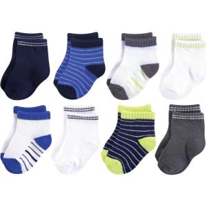 image:imageHudson Baby babygirls Cotton Rich Newborn and Terry SocksNavy Charcoal
