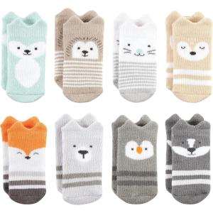 image:imageHudson Baby babygirls Cotton Rich Newborn and Terry SocksNeutral Woodland