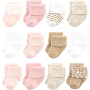 image:imageHudson Baby babygirls Cotton Rich Newborn and Terry SocksPink Cheetah