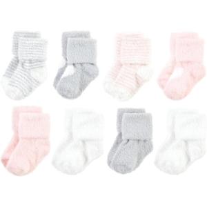 image:imageHudson Baby babygirls Cotton Rich Newborn and Terry SocksPink Heart
