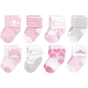 image:imageHudson Baby babygirls Cotton Rich Newborn and Terry SocksRoyal