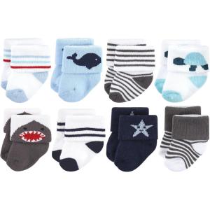 image:imageHudson Baby babygirls Cotton Rich Newborn and Terry SocksSea Creatures 8pack