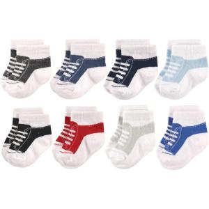image:imageHudson Baby babygirls Cotton Rich Newborn and Terry SocksSneaker Black Blue