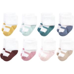 image:imageHudson Baby babygirls Cotton Rich Newborn and Terry SocksSoft Earth Tone Shoes