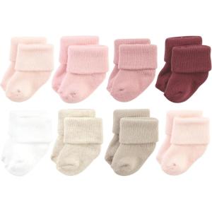 image:imageHudson Baby babygirls Cotton Rich Newborn and Terry SocksSolid Pink Neutral