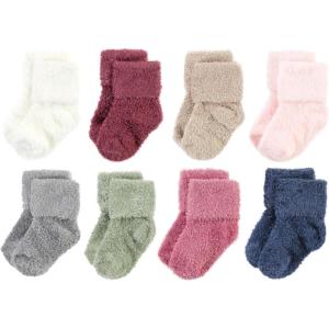 image:imageHudson Baby babygirls Cotton Rich Newborn and Terry SocksSolid Wild Rose Pink