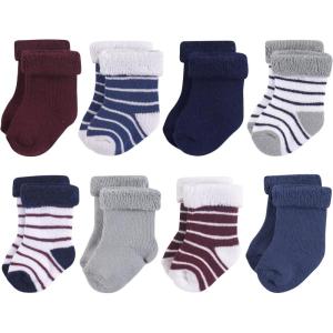 image:imageHudson Baby babygirls Cotton Rich Newborn and Terry SocksStripe Boy