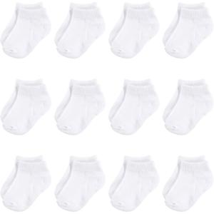 image:imageHudson Baby babygirls Cotton Rich Newborn and Terry SocksWhite Noshow