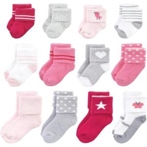 image:imageHudson Baby babygirls Grow With Me Socks 12pkBird
