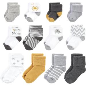 image:imageHudson Baby babygirls Grow With Me Socks 12pkSunshine