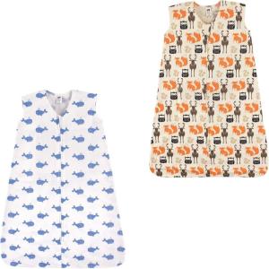 image:imageHudson Baby unisexbaby Cotton Sleeveless Wearable Sleeping Bag Sack BlanketWhale Forest