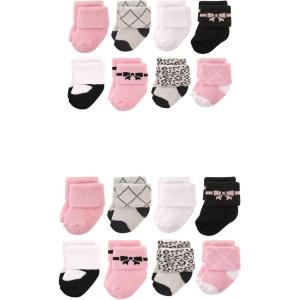 image:imageHudson Baby unisexbaby Grow With Me Cotton Terry SocksBows