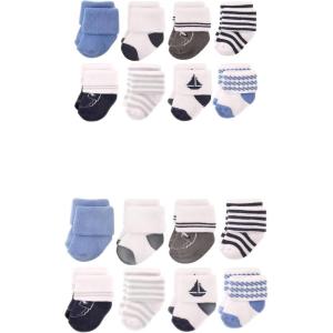 image:imageHudson Baby unisexbaby Grow With Me Cotton Terry SocksNautical