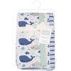 image:imageHudson Baby Cotton Flannel Burp Cloths 4Pack Sea Friends One Size