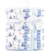 image:imageHudson Baby Cotton Flannel Burp Cloths 7Pack Sunshine And Sailboats One Size