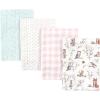 image:imageHudson Baby Cotton Poly Flannel Burp Cloths Multipack Butterflies 8Pack One SizeEnchanted Forest 8pack