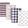 image:imageHudson Baby Cotton Poly Flannel Burp Cloths Multipack Butterflies 8Pack One SizeFootball 8pack