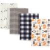 image:imageHudson Baby Cotton Poly Flannel Burp Cloths Multipack Butterflies 8Pack One SizeForest 8pack