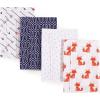 image:imageHudson Baby Cotton Poly Flannel Burp Cloths Multipack Butterflies 8Pack One SizeFoxes 8pack
