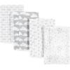 image:imageHudson Baby Cotton Poly Flannel Burp Cloths Multipack Butterflies 8Pack One SizeGray Clouds 8pack