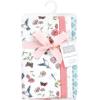 image:imageHudson Baby Cotton Poly Flannel Burp Cloths Multipack Butterflies 8Pack One SizeHummingbird Garden 8pack