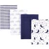 image:imageHudson Baby Cotton Poly Flannel Burp Cloths Multipack Butterflies 8Pack One SizeMoon 8pack