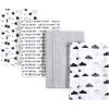 image:imageHudson Baby Cotton Poly Flannel Burp Cloths Multipack Butterflies 8Pack One SizeMoon and Back 8pack