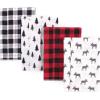image:imageHudson Baby Cotton Poly Flannel Burp Cloths Multipack Butterflies 8Pack One SizeMoose 8pack