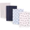 image:imageHudson Baby Cotton Poly Flannel Burp Cloths Multipack Butterflies 8Pack One SizePaper Airplane 8pack