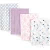 image:imageHudson Baby Cotton Poly Flannel Burp Cloths Multipack Butterflies 8Pack One SizePeacock Feather 8pack