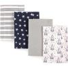 image:imageHudson Baby Cotton Poly Flannel Burp Cloths Multipack Butterflies 8Pack One SizeRocket Ship 8pack