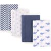 image:imageHudson Baby Cotton Poly Flannel Burp Cloths Multipack Butterflies 8Pack One SizeWhale 8pack