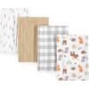 image:imageHudson Baby Cotton Poly Flannel Burp Cloths Multipack Butterflies 8Pack One SizeWoodland 8pack