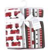 image:imageHudson Baby Infant Boys Cotton Flannel Burp Cloths 12Pack Bundle Fire Truck One Size