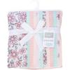 image:imageHudson Baby Infant Girls Cotton Flannel Burp Cloths 12Pack Bundle Pink Mint Floral One Size