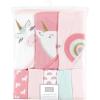 image:imageHudson Baby Unisex Baby Animal Hooded Towel 3pk and 15 Washcloths Girl Woodland One SizeUnicorn