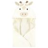 image:imageHudson Baby Unisex Baby Cotton Animal Face Hooded Towel Brown Gingham Puppy One SizeBeige Giraffe