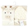 image:imageHudson Baby Unisex Baby Cotton Animal Face Hooded Towel Brown Gingham Puppy One SizeBeige Giraffe