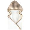 image:imageHudson Baby Unisex Baby Cotton Animal Face Hooded Towel Brown Gingham Puppy One SizeBrown Gingham Puppy