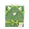 image:imageHudson Baby Unisex Baby Cotton Animal Face Hooded Towel Brown Gingham Puppy One SizeDinosaur