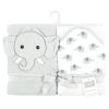 image:imageHudson Baby Unisex Baby Cotton Animal Face Hooded Towel Brown Gingham Puppy One SizeGray Elephant