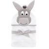 image:imageHudson Baby Unisex Baby Cotton Animal Face Hooded Towel Brown Gingham Puppy One SizeHappy Donkey