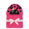 image:imageHudson Baby Unisex Baby Cotton Animal Face Hooded Towel Brown Gingham Puppy One SizeLadybug