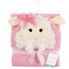 image:imageHudson Baby Unisex Baby Cotton Animal Face Hooded Towel Brown Gingham Puppy One SizeLamb