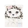 image:imageHudson Baby Unisex Baby Cotton Animal Face Hooded Towel Brown Gingham Puppy One SizeLeopard 2piece