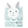 image:imageHudson Baby Unisex Baby Cotton Animal Face Hooded Towel Brown Gingham Puppy One SizeMint Bunny