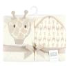 image:imageHudson Baby Unisex Baby Cotton Animal Face Hooded Towel Brown Gingham Puppy One SizeModern Giraffe 2piece