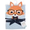 image:imageHudson Baby Unisex Baby Cotton Animal Face Hooded Towel Brown Gingham Puppy One SizeNerdy Fox