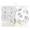 image:imageHudson Baby Unisex Baby Cotton Animal Face Hooded Towel Brown Gingham Puppy One SizeNeutral Safari World